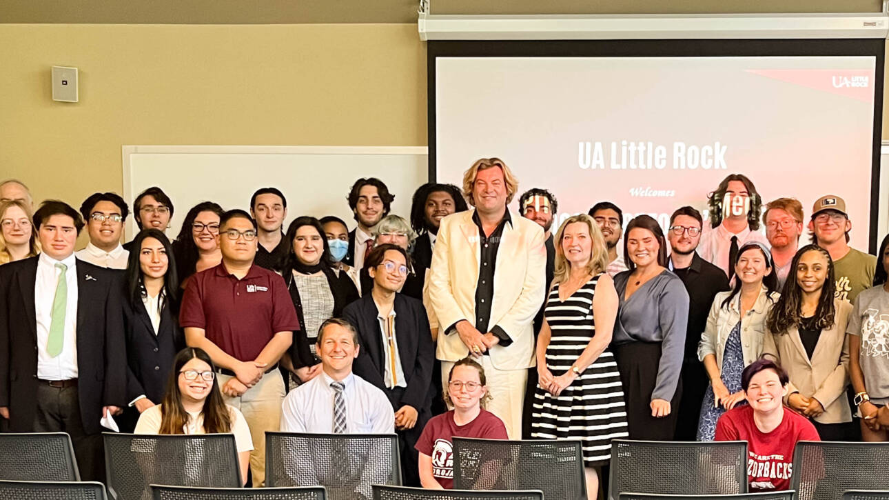 Web Development majors at UALR with Prince Lorenzo De Medici