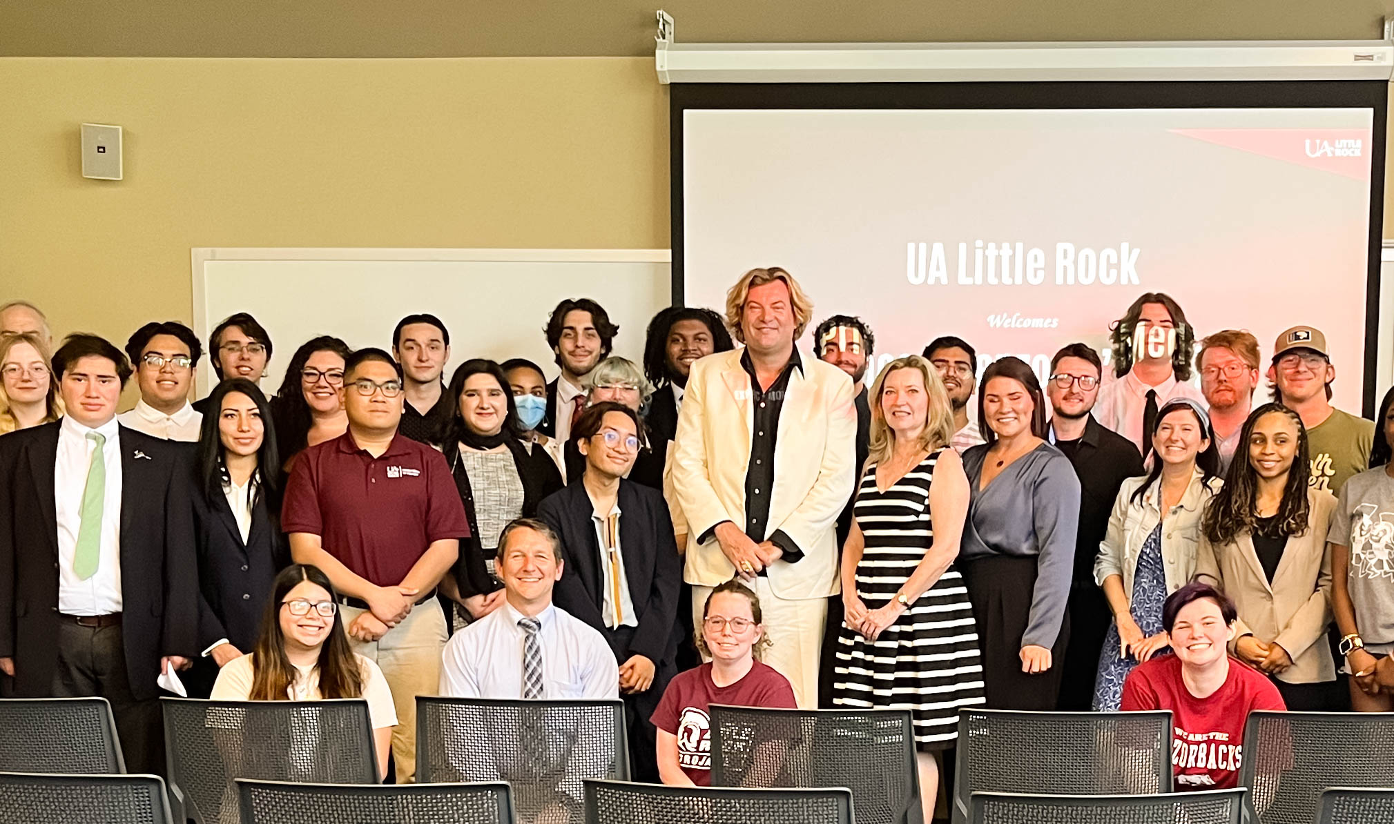 Web Development majors at UALR with Prince Lorenzo De Medici